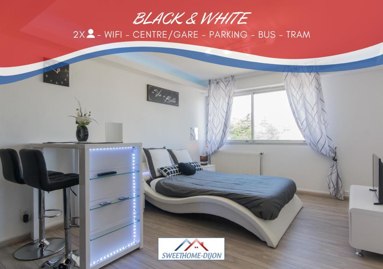 Sweethome Dijon - Black & White Extérieur photo
